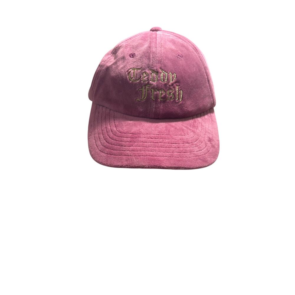 Teddy Fresh pink velour cap